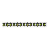 スターYes元気を出すデザイン サテンリボン (正面)