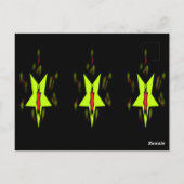 スターYes元気を出すデザイン ポストカード (裏面)