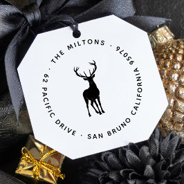 スタ威厳のあるグエレガントファミリ名差出人住所 セルフインキングスタンプ