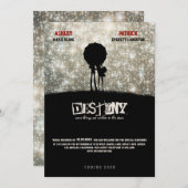 スタ書ーズに-映画のポスター-結婚式の招待 招待状 (正面/裏面)