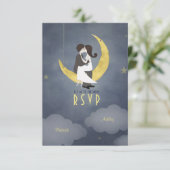 スタ書ーズウエディングRSVP招待状 出欠カード (スタンド正面)