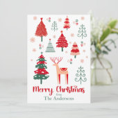 スチカラフルカンジナビアの風景フェスティバルクリスマス シーズンカード (スタンド正面)