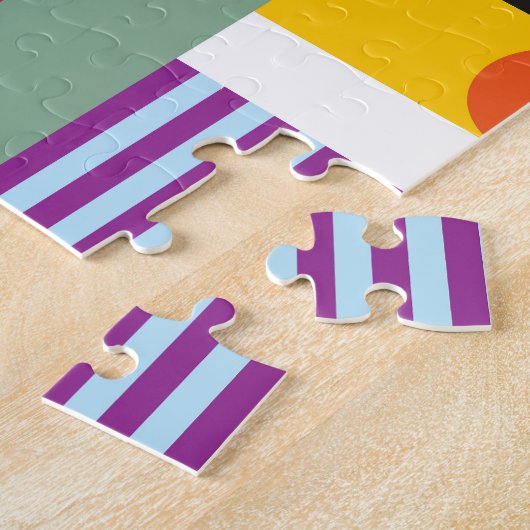 スチカラフルカンジナビア:明るいパターンのミックス。 ジグソーパズル (側面)