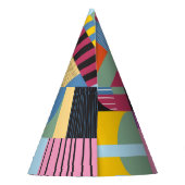 スチカラフルカンジナビア:明るいパターンのミックス。 パーティーハット (裏面)