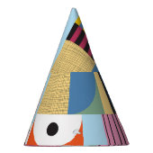 スチカラフルカンジナビア:明るいパターンのミックス。 パーティーハット (右)