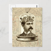 スチクールームパンクの時計の脳を ポストカード (正面/裏面)