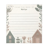 スチパーソナライズされたカンジナビアハイゲハウス ノートパッド (正面)