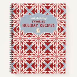 スチパーソナライズされたカンジナビアホリデーレシピ ノートブック