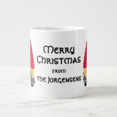 スチパーソナライズされたカンジナビア諸島 ジャンボコーヒーマグカップ (正面)