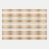 スチモダンカンジナビアのクリスマスパターン金ゴールドブラック ラッピングペーパーシート (正面3)