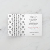 スチモダンカンジナビアのクリスマス写真 シーズンカード (内部)