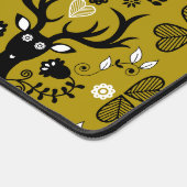 スチモダンカンジナビアフォークアートディアー デスクマット (コーナー)