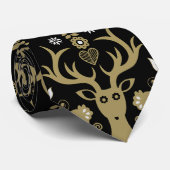 スチモダンカンジナビアフォークアートディアー ネクタイ (ロール)