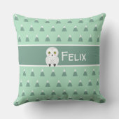 スチモダンカンジナビア山地とフクロウ クッション (裏面)