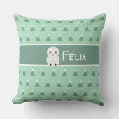 スチモダンカンジナビア山地とフクロウ クッション (正面)