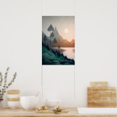 スチモダンカンジナビア山地 ポスター (キッチン)