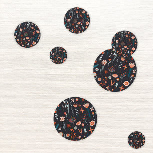 スチモダンカンジナビア黒フローラ コンフェッティ