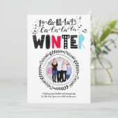 スチモダンカンジナビア・ドードル写真フォークアートおもしろい 招待状 (スタンド正面)