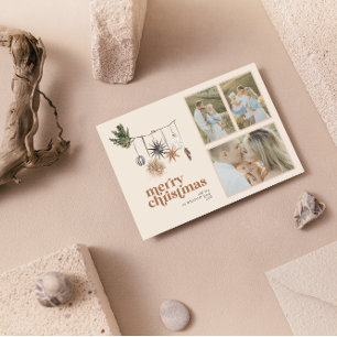 スチモダンンチボホニュートラルファミリー3フォトホメリーー シーズンカード