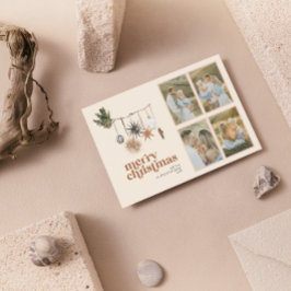 スチモダンンチボホニュートラルファミリー4枚メリー写真 シーズンカード