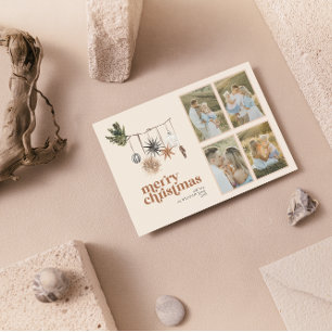 スチモダンンチボホニュートラルファミリー4枚メリー写真 シーズンカード