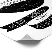 スチモダンンチ黒白セーリング子供部屋 ポスター (角)