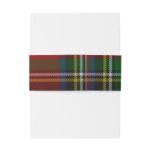 スチュアートプレイドタータンチェッククリスマス 招待状ベリーバンド (裏面例)