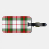 スチュアート/スチュワートタータンチェックホワイトレッドグリーンプレイド ラゲッジタグ (裏面横)