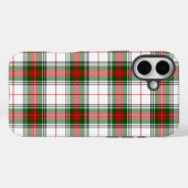 スチュアート/スチュワートタータンチェックホワイトレッドグリーンプレイド Case-Mate iPhoneケース (裏面 (横))