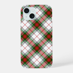 スチュアート/スチュワートタータンチェックホワイトレッドグリーンプレイド iPhone 15ケース