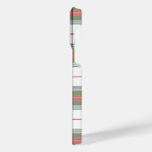 スチュアート/スチュワートレッドグリーンホワイトプレイド iPhoneケース (左側面)