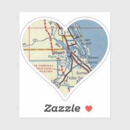 スチュアートFLヴィンテージマップ シール