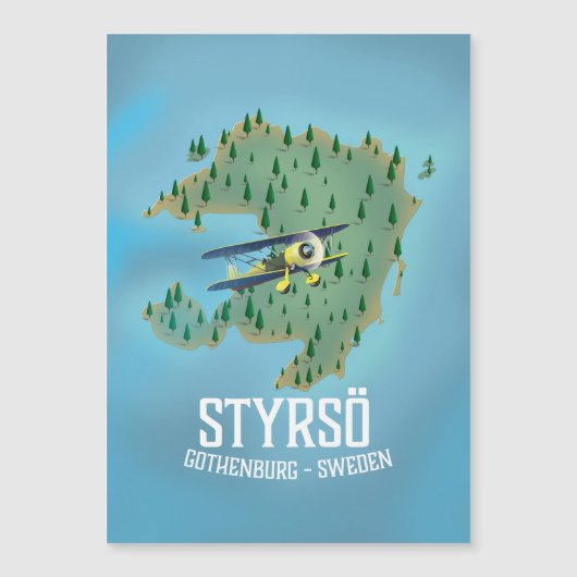 スチュシェー スウェーデン旅行ポスター (正面)