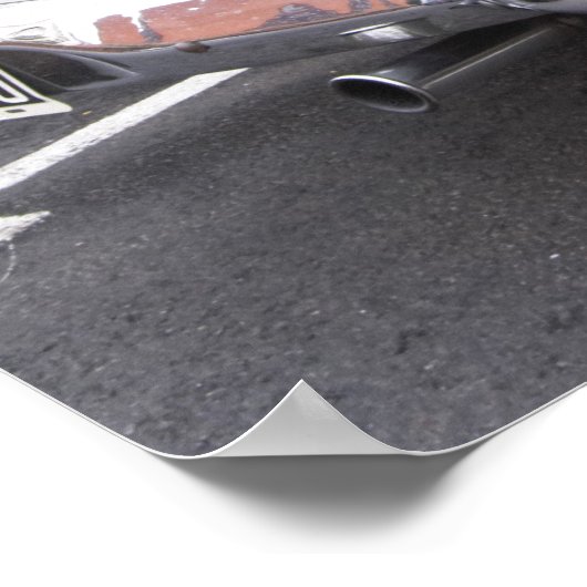 スチュデベーカーシルバークラシックホークの車が ポスター (角)