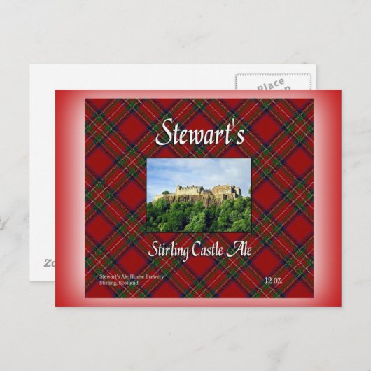 スチュワートのスターリング城エール ポストカード (正面/裏面)