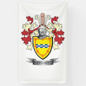 スチュワートの家紋の紋章付き外衣 横断幕 (縦)
