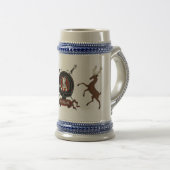 スチュワートクランバッジ&スタグスタイン ビールジョッキ (正面右)
