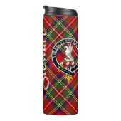 スチュワートクランバッジ&タータンチェック タンブラー (回転右)