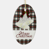 スチュワートドレスクランタータンチェック&モットー セラミックオーナメント (右)