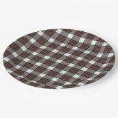 スチュワートドレススコティッシュクランタータンチェック ペーパープレート (アングル)