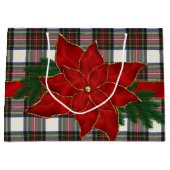 スチュワートドレススコテモダンィッシュタータンチェック ラージペーパーバッグ (正面)