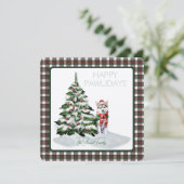 スチュワートドレスモダンタータンチェックハッピーパウィデイズドッグ (スタンド正面)