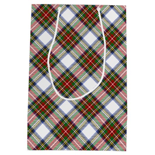 スチュワートドレ王室のスの格子縞模様 ミディアムペーパーバッグ (裏面)