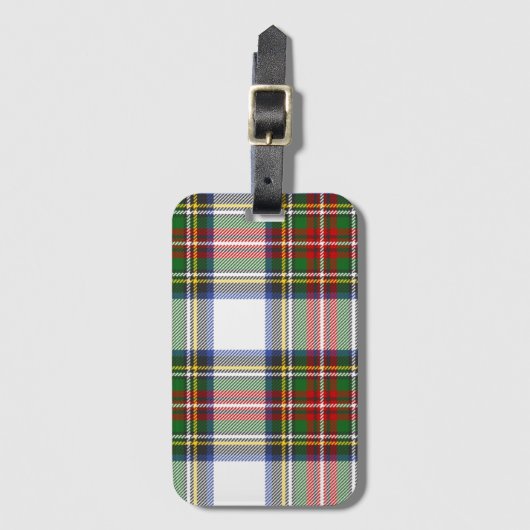 スチュワートドレ王室のスの格子縞模様 ラゲッジタグ (正面縦)