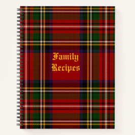 スチュワートパーソナライズされた王室のレシピ ノートブック