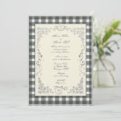 スチュワートブルータータンチェックプ結婚ライド 招待状 (スタンド正面)