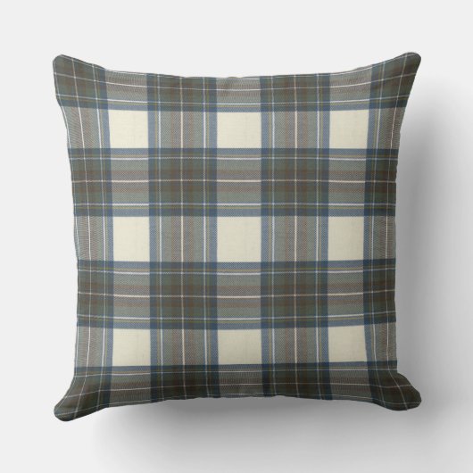 スチュワートブルードレスオリジナルタータンチェックスクエア クッション (裏面)