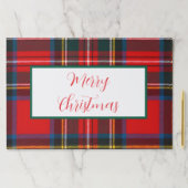 スチュワートメリー王室のクリスマスプレイドランチョンマット ペーパーパッド (インサイチュ)