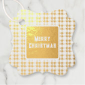 スチュワート王室のオリジナルスコットランドタータンチェック フェイバータグ (正面)