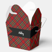 スチュワート王室のスコットランドタータンチェックプレイドパターン フェイバーボックス (オープン)